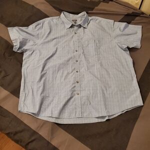 Van Heusen Flex Size 4XLT/4TGL Neck 21/21.5 Collared Short Sleeve Buttondown
